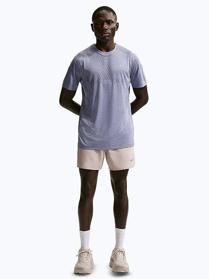 Футболка мужская Nike Dri-FIT Adv Stride Iron Purple/Dark Raisin/Reflective Silver - Фото 6 большая