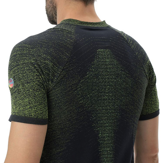 Футболка мужская UYN Running Exceleration Ow Black/Lime - Фото 3 большая