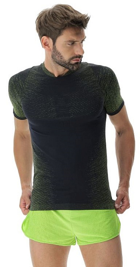 Футболка мужская UYN Running Exceleration Ow Black/Lime - Фото 9 большая