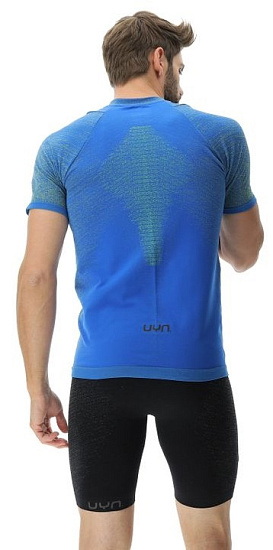 Футболка мужская UYN Running Exceleration Ow Sl Lapis/Lime - Фото 4 большая