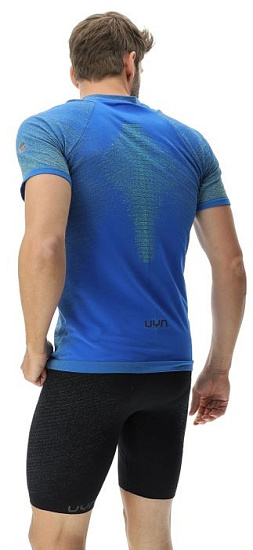 Футболка мужская UYN Running Exceleration Ow Sl Lapis/Lime - Фото 5 большая