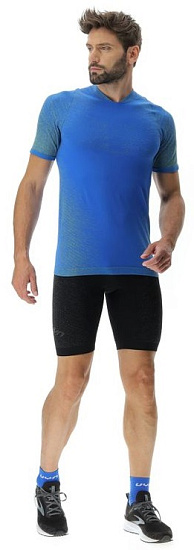 Футболка мужская UYN Running Exceleration Ow Sl Lapis/Lime - Фото 7 большая