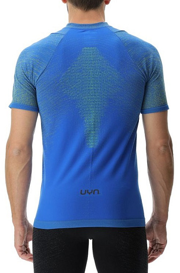 Футболка мужская UYN Running Exceleration Ow Sl Lapis/Lime - Фото 8 большая