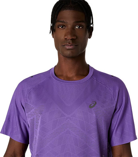 Футболка мужская ASICS Metarun Edo Purple - Фото 4 большая