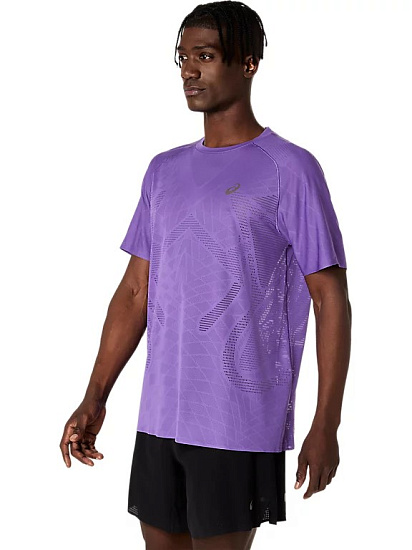 Футболка мужская ASICS Metarun Edo Purple - Фото 6 большая