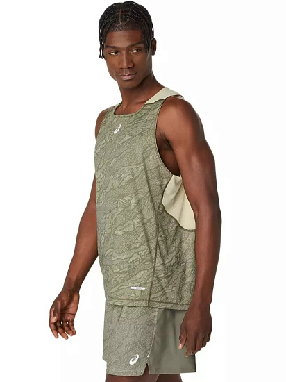 Майка мужская ASICS Fujitrail Mantle Green/Khaki - Фото 9 большая