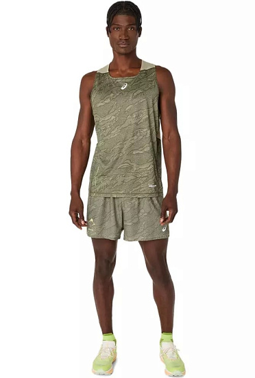 Майка мужская ASICS Fujitrail Mantle Green/Khaki - Фото 10 большая