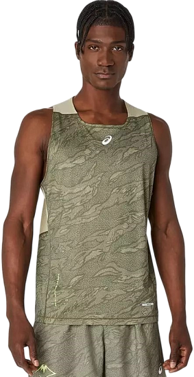 Майка мужская ASICS Fujitrail Mantle Green/Khaki - Фото 1 большая