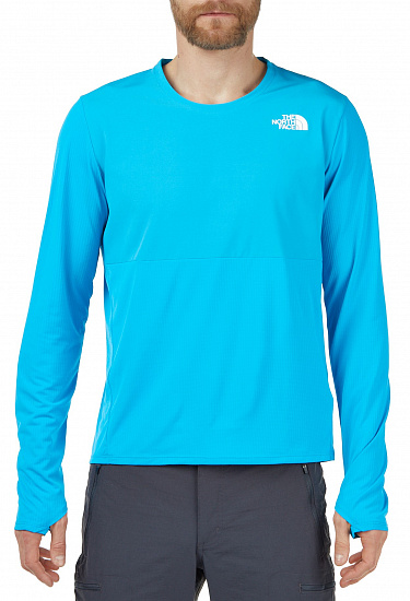 Футболка мужская The North Face True RN L/S Meridian Blue - Фото 1 большая