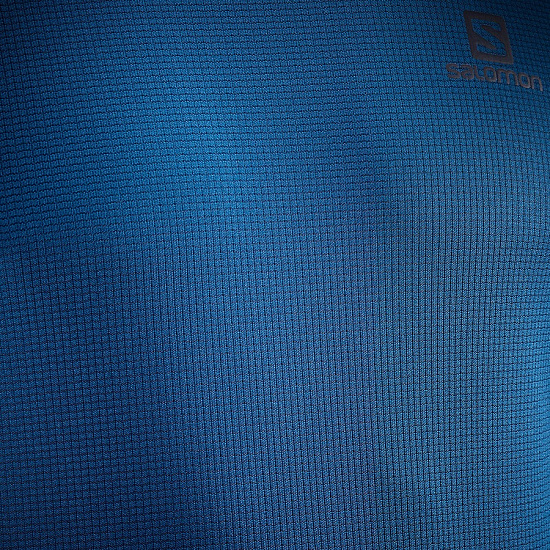 Футболка мужская Salomon Agile SS Tee Poseidon - Фото 6 большая
