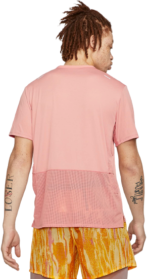 Футболка мужская Nike Rise 365 Wild Run Rust Pink - Фото 3 большая