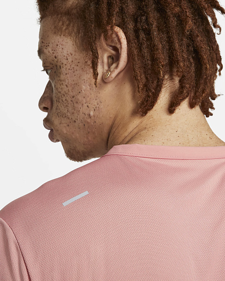 Футболка мужская Nike Rise 365 Wild Run Rust Pink - Фото 7 большая
