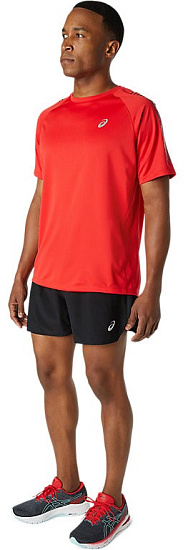 Футболка мужская ASICS Icon Ss Electric Red/Performance Black - Фото 2 большая