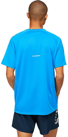 Футболка мужская ASICS Icon Ss Electric Blue/French Blue - Фото 4 большая