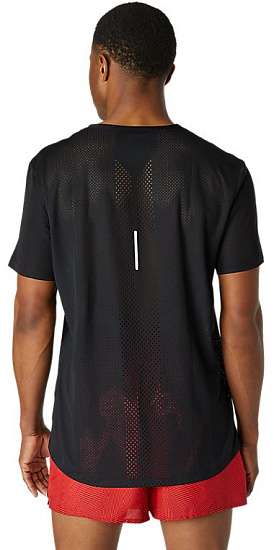 Футболка мужская ASICS Ventilate Ss Perfomance Black - Фото 4 большая