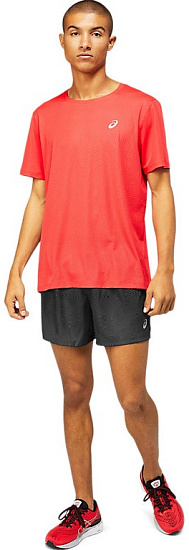 Футболка мужская ASICS Ventilate Ss Electric Red - Фото 2 большая