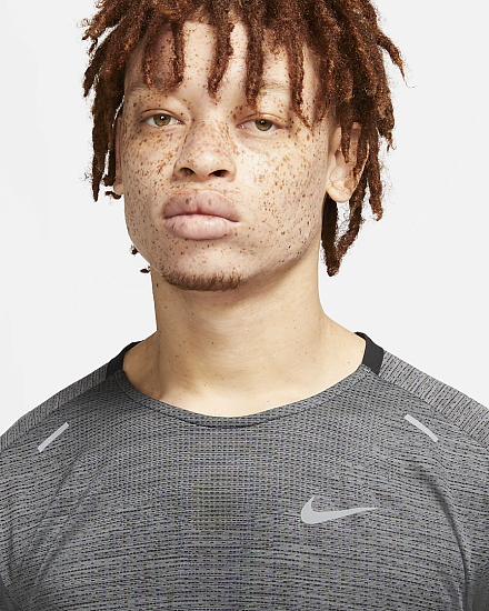 Футболка мужская Nike Dri-FIT ADV Techknit Ultra Grey - Фото 5 большая