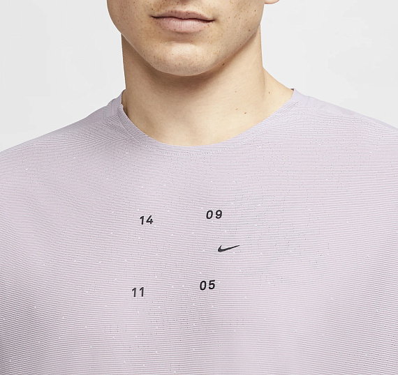 Футболка мужская Nike Tech Pack Top Hybrid SS Silver Lilac/Vast Grey/Reflect Black - Фото 3 большая