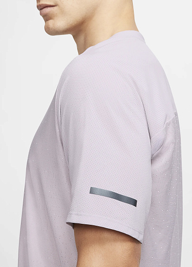 Футболка мужская Nike Tech Pack Top Hybrid SS Silver Lilac/Vast Grey/Reflect Black - Фото 4 большая