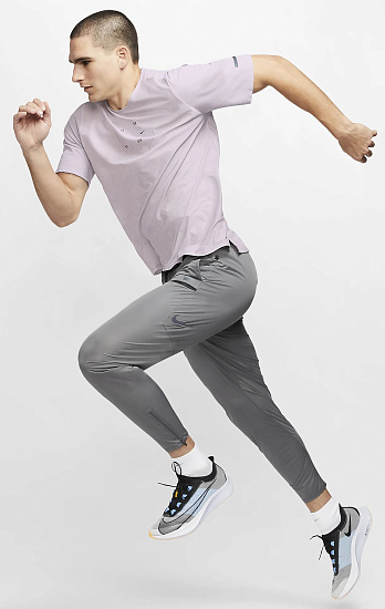 Футболка мужская Nike Tech Pack Top Hybrid SS Silver Lilac/Vast Grey/Reflect Black - Фото 8 большая