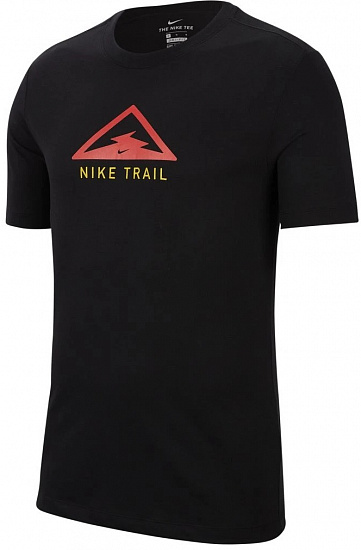 Футболка мужская Nike Rise 365 Top SS Trail Black/Laser Crimson