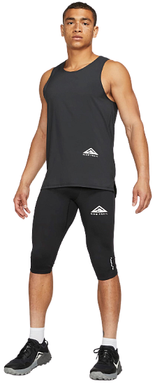 Майка мужская Nike Dri-FIT Rise 365 Black/Black - Фото 2 большая