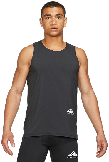 Майка мужская Nike Dri-FIT Rise 365 Black/Black - Фото 3 большая