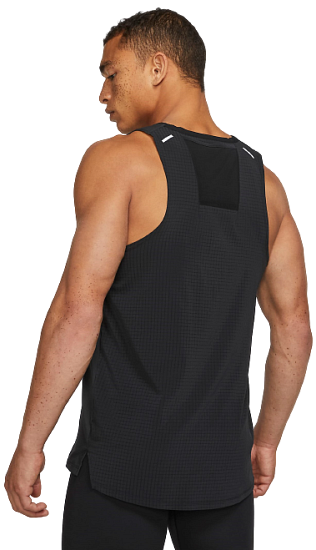 Майка мужская Nike Dri-FIT Rise 365 Black/Black - Фото 4 большая