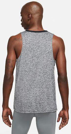 Майка мужская Nike Dri-FIT Rise 365 Black/Heather - Фото 4 большая