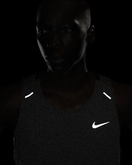 Майка мужская Nike Dri-FIT Rise 365 Black/Heather - Фото 8 большая