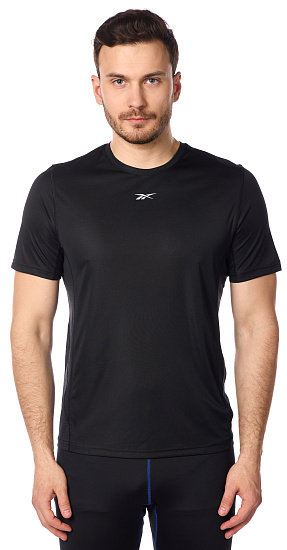 Футболка мужская Reebok Running Speedwick Black - Фото 2 большая