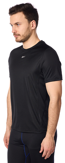 Футболка мужская Reebok Running Speedwick Black - Фото 3 большая