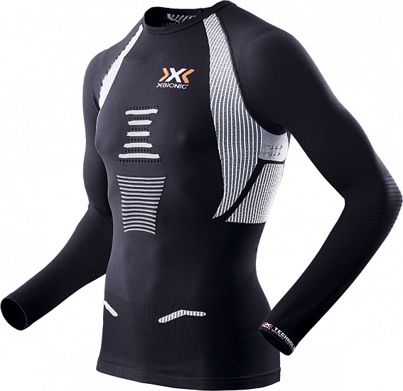Футболка мужская X-Bionic Running The Trick OW LS Black/White - Фото 1 большая
