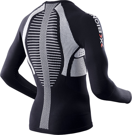 Футболка мужская X-Bionic Running The Trick OW LS Black/White - Фото 2 большая