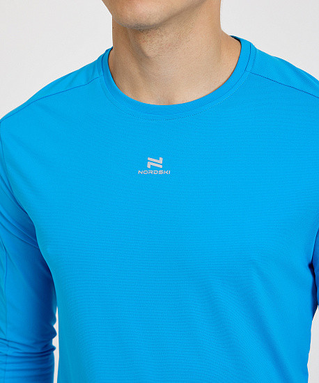 Лонгслив мужской Nordski Upcast Cobalt - Фото 4 большая