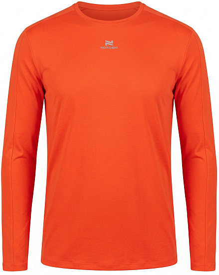 Лонгслив мужской Nordski Upcast Orange - Фото 1 большая