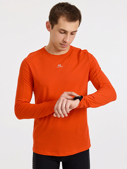 Лонгслив мужской Nordski Upcast Orange - Фото 2 большая