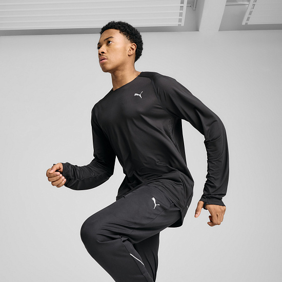 Лонгслив мужской Puma Everyday Cloudspun Black - Фото 3 большая