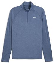 Лонгслив мужской Puma Run Vel Cldspn 1/4 Zip Dark Indigo/Heather