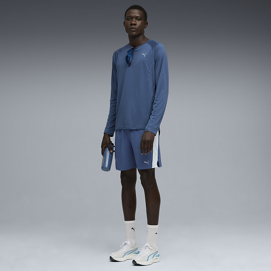 Лонгслив мужской Puma Run Velocity Dark Indigo - Фото 5 большая