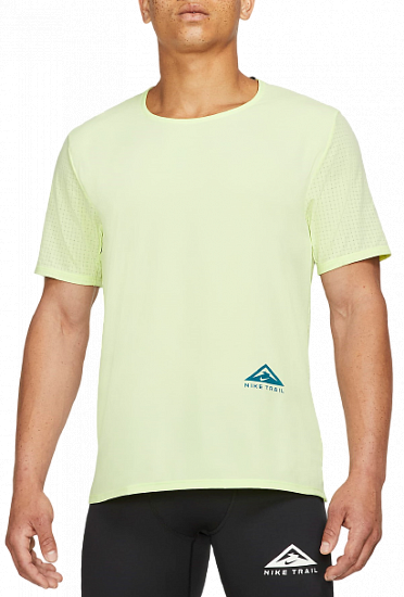 Футболка мужская Nike Dri-FIT Rise 365 Lime Ice - Фото 1 большая