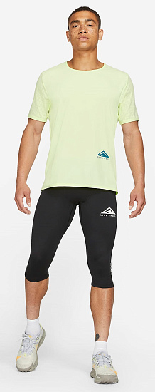 Футболка мужская Nike Dri-FIT Rise 365 Lime Ice - Фото 2 большая