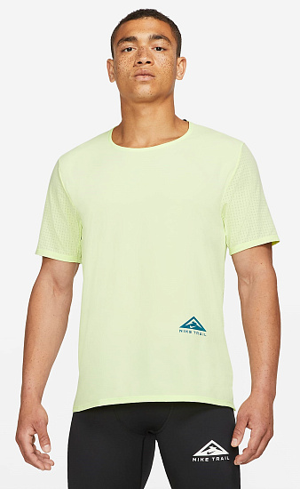 Футболка мужская Nike Dri-FIT Rise 365 Lime Ice - Фото 3 большая