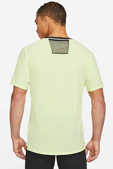 Футболка мужская Nike Dri-FIT Rise 365 Lime Ice - Фото 4 большая