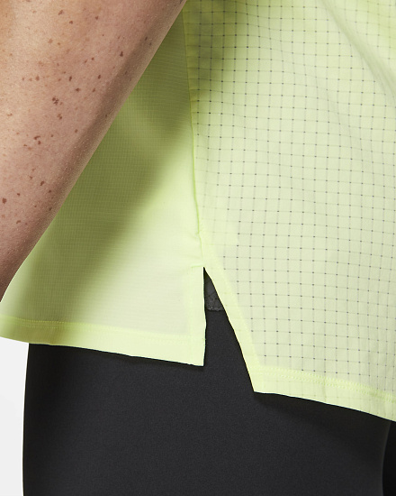 Футболка мужская Nike Dri-FIT Rise 365 Lime Ice - Фото 8 большая