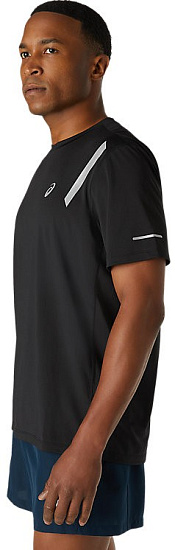 Футболка мужская ASICS Lite-Show SS Black - Фото 2 большая
