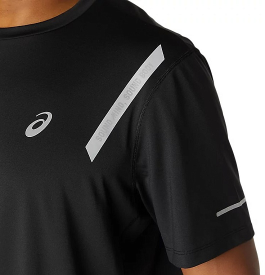 Футболка мужская ASICS Lite-Show SS Black - Фото 4 большая