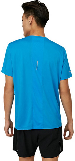 Футболка мужская ASICS Lite-Show SS Electric Blue - Фото 4 большая