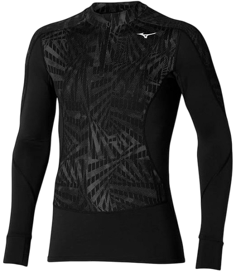 Лонгслив мужской Mizuno Virtual Body G4 H/Z Black - Фото 1 большая