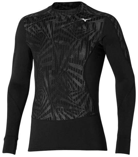 Лонгслив мужской Mizuno Virtual Body G4 High Neck Black - Фото 1 большая